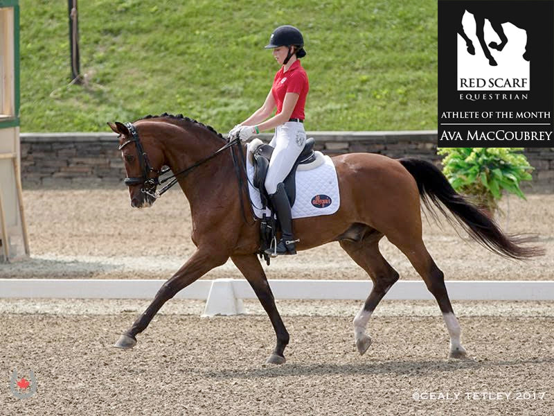 Ava MacCoubrey - Dressage Athlete of the Month August 2017