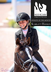 Scarlett Hansen - Dressage Athlete of the Month March 2018