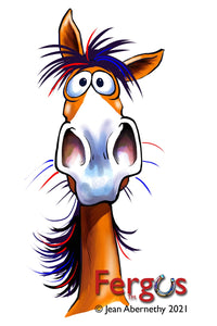 Meet Fergus: The Quintessentially Average Comic Strip Horse