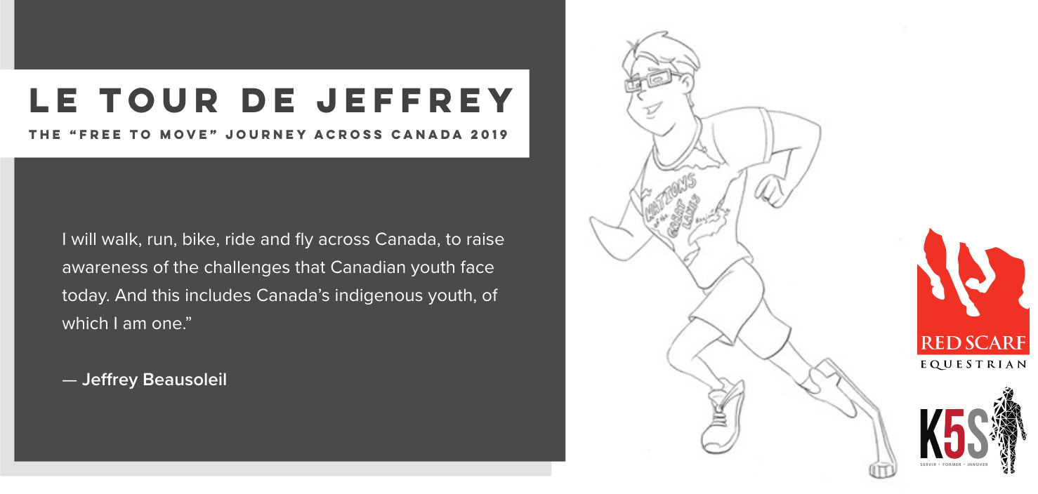Red Scarf Equestrian Proud to Support Jeffrey Beausoleil's Tour de Jeffrey/Free to Move Journey