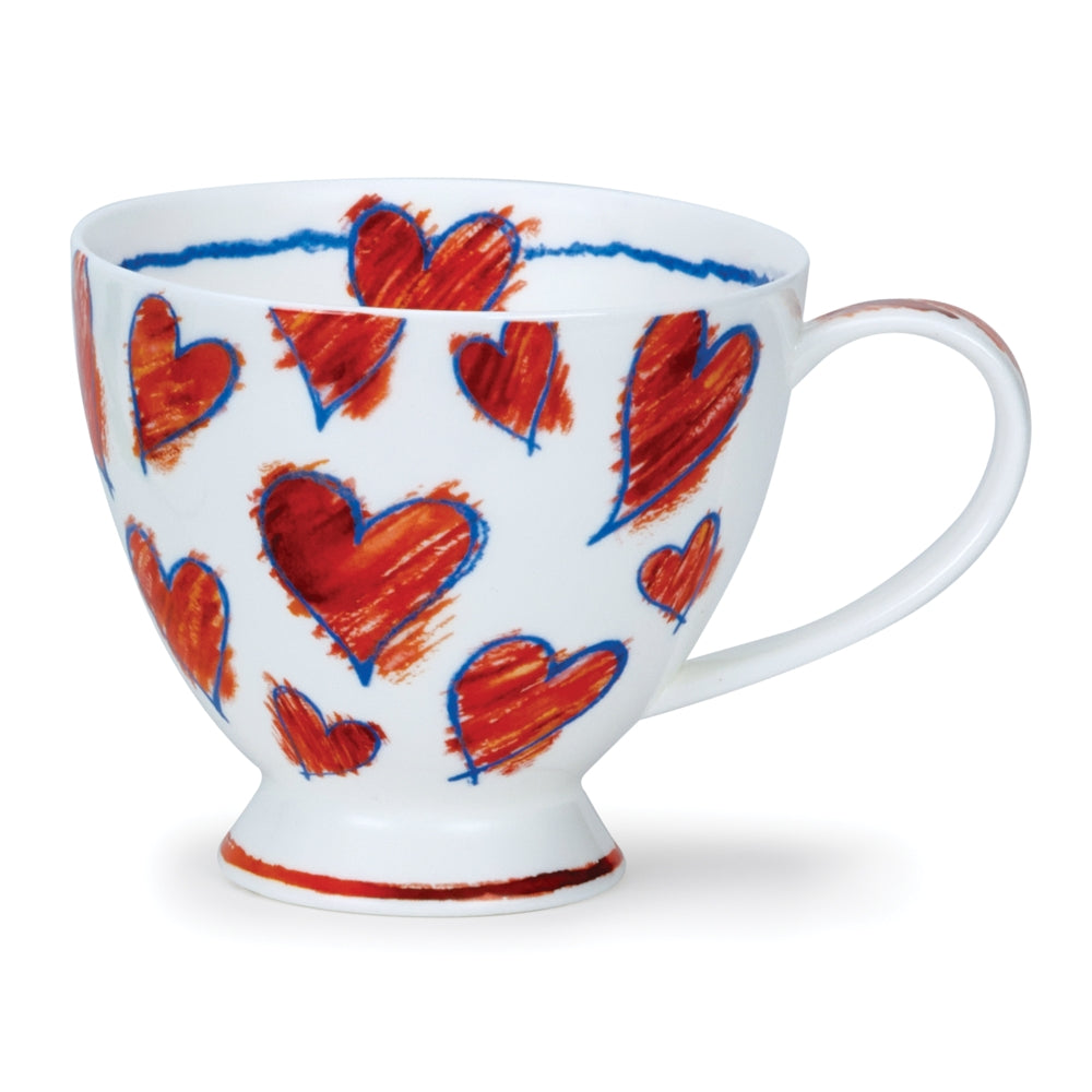 Dunoon Mugs - Skye Amora Hearts Red