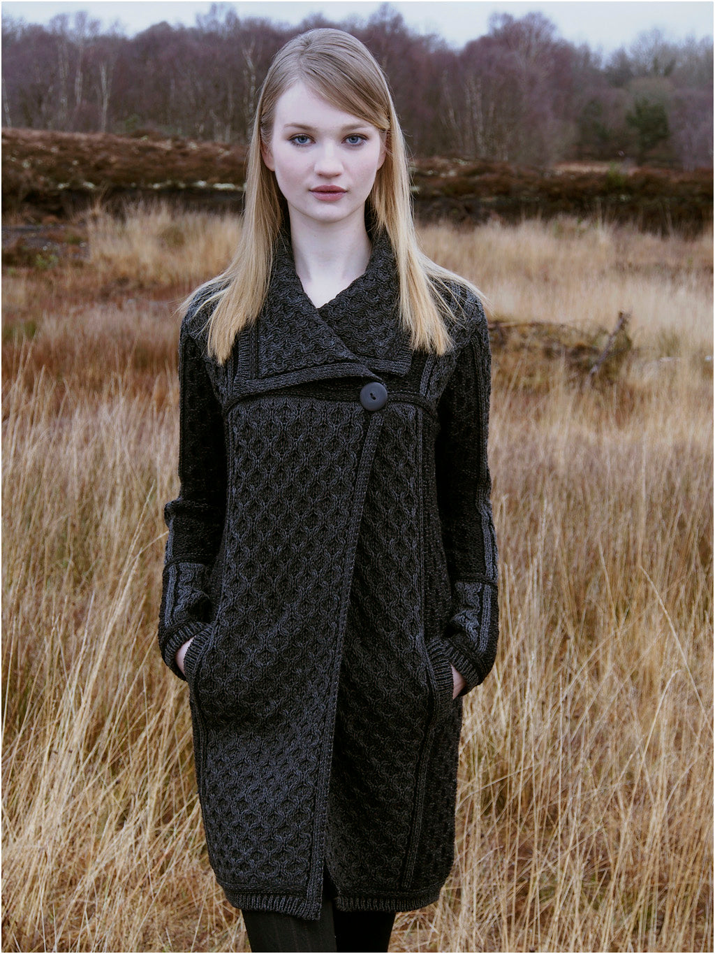 Women's: Merino Wool Single Button Coat (X4289)