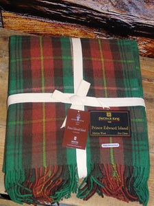 Highland Collection - Deluxe Merino Wool Blanket - Tartan of Prince Edward Island