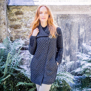 Women's: Merino Wool Single Button Coat (X4289)