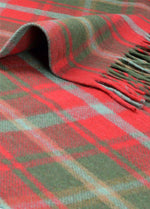 Load image into Gallery viewer, Tartan Wool Blanket in Canadian Maple. Woven in the UK. Buy Online at Red Scarf Equestrian Canada
