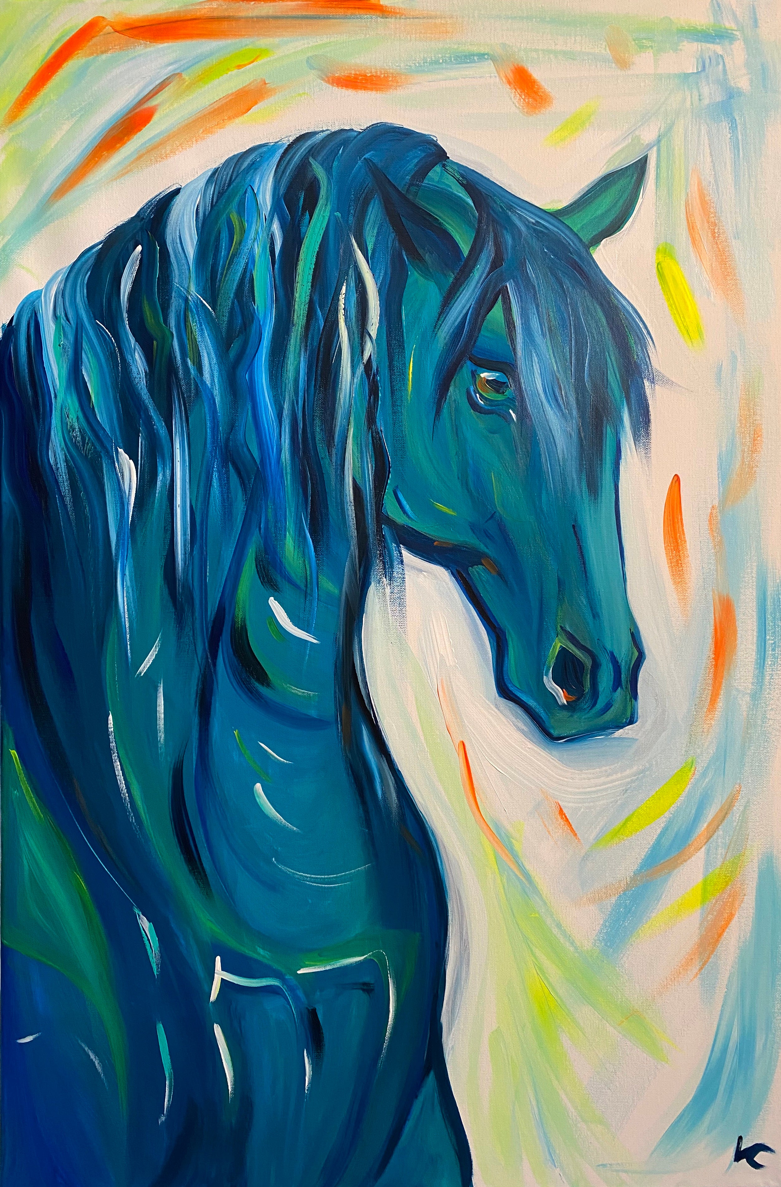 Vanessa Cuartas - "Calm" Acrylic on Canvas