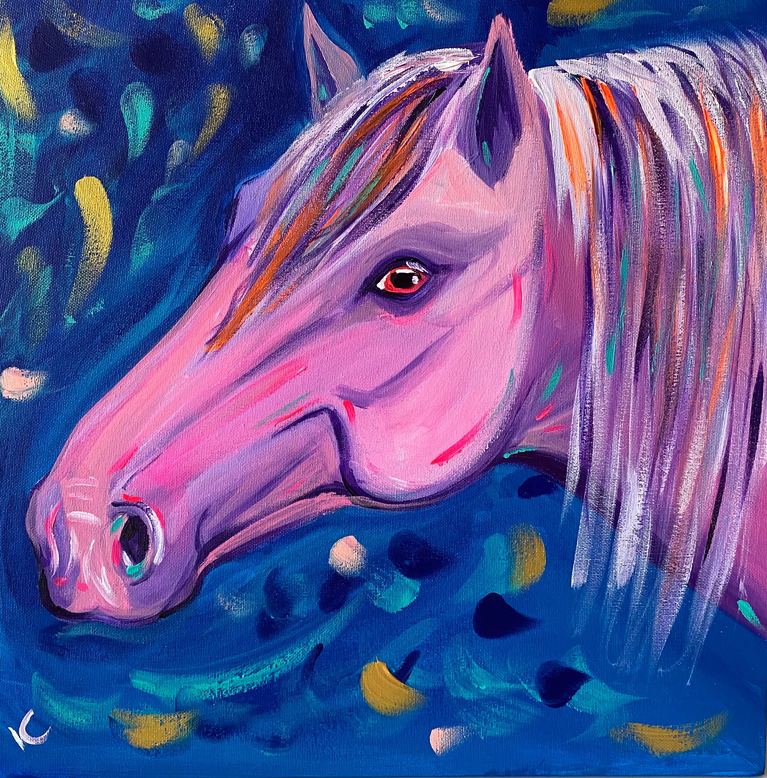 Vanessa Cuartas - "Curious" Acrylic on Canvas