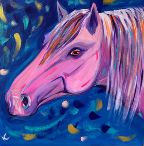 Vanessa Cuartas - "Curious" Acrylic on Canvas