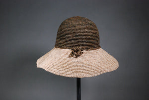 Raffia Hats: Two Toned Floppy Hats