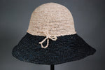 Load image into Gallery viewer, Raffia Hats: Two Toned Floppy Hats
