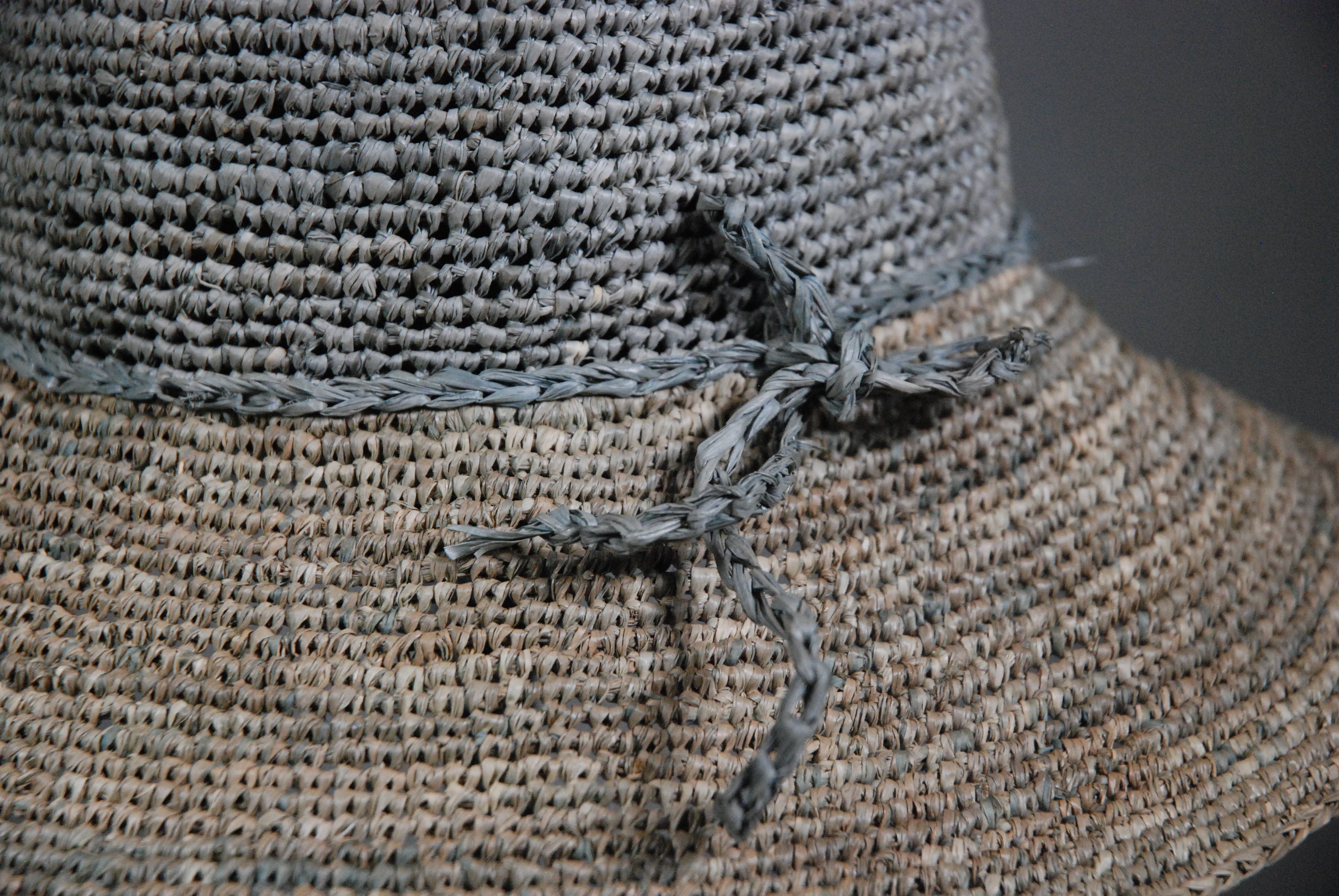 Raffia Hats: Two Toned Floppy Hats