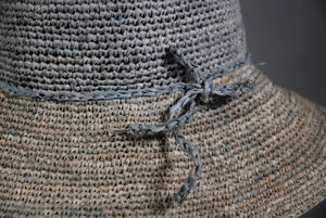 Raffia Hats: Two Toned Floppy Hats