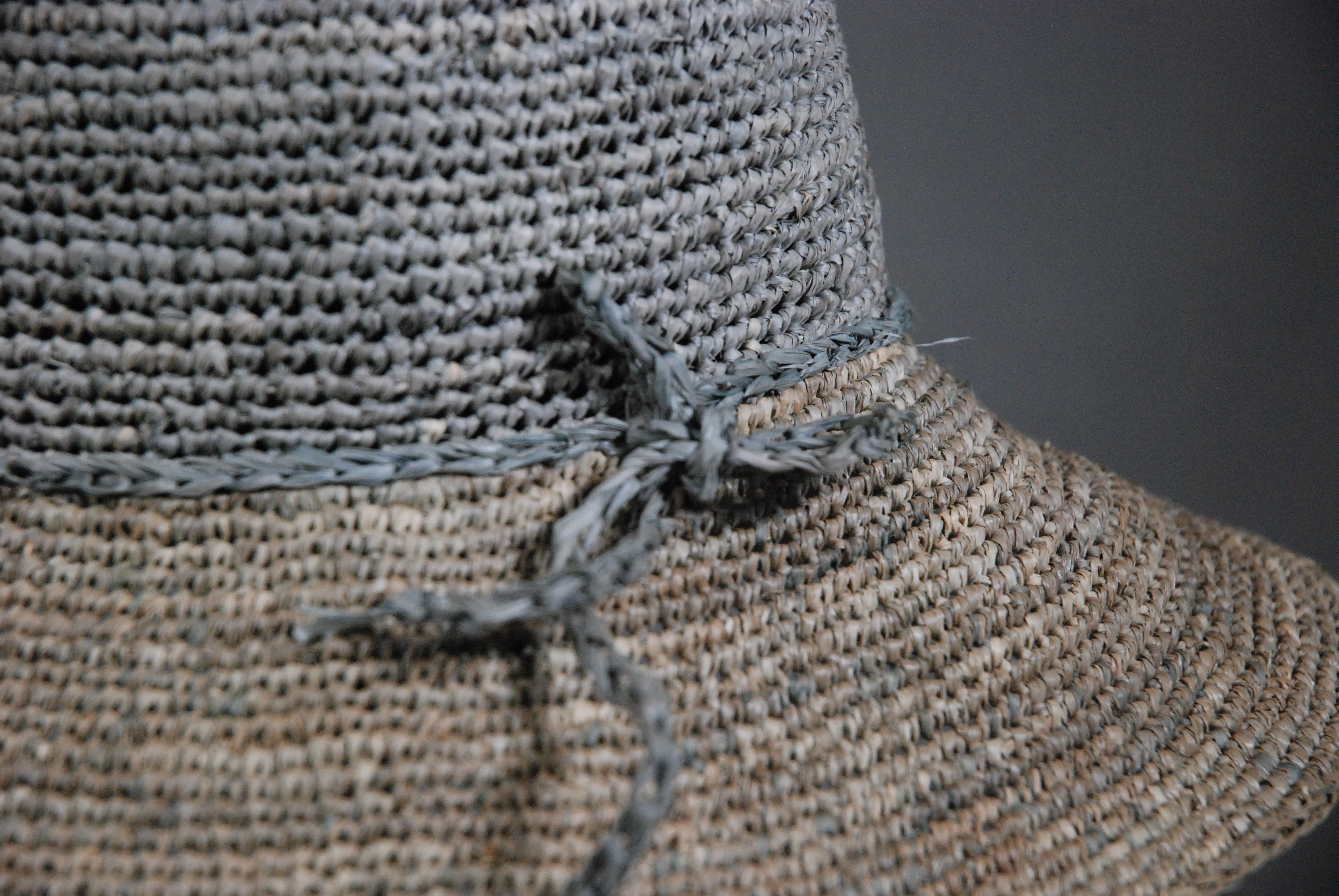 Raffia Hats: Two Toned Floppy Hats