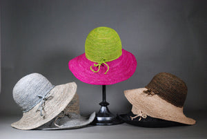 Raffia Hats: Two Toned Floppy Hats