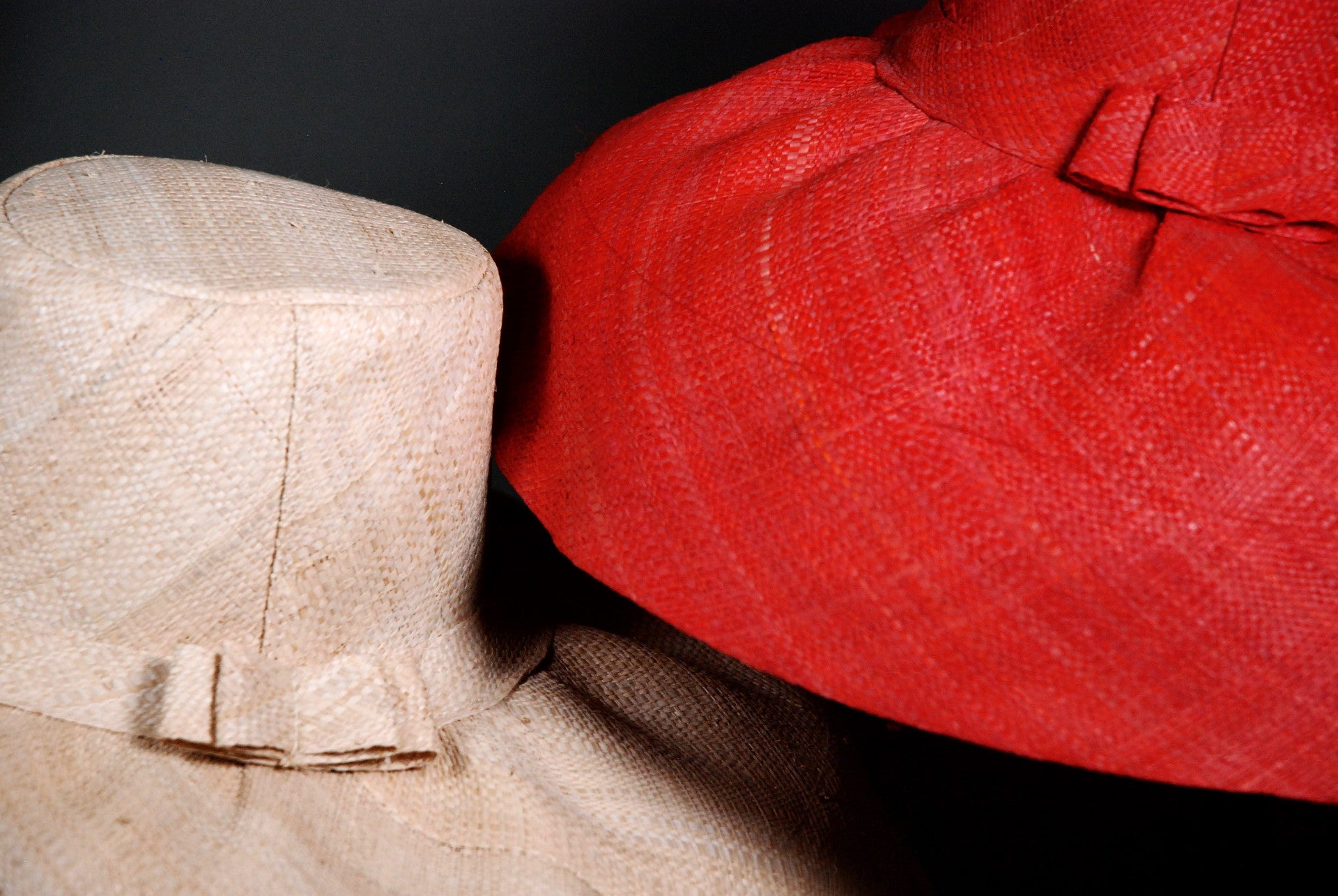 Raffia Hats: Plain Wide Brim Hats