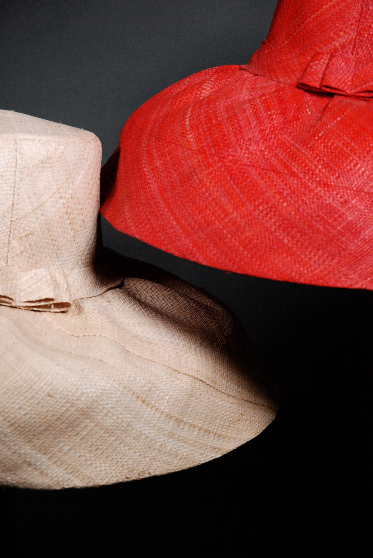 Raffia Hats: Plain Wide Brim Hats