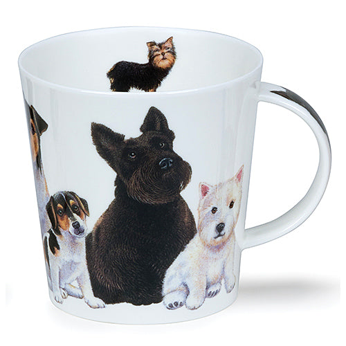 Buy Dunoon Mugs in Canada Cairngorm Dogs & Puppies Scotty Fine Bone China Made in England Tea Coffee Red Scarf Equestrian