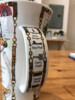 Load image into Gallery viewer, Buy Dunoon Mugs in Canada Glencoe The World of the Horse Fine Bone China Made in England Tea Coffee Red Scarf Equestrian
