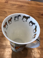 Load image into Gallery viewer, Buy Dunoon Mugs in Canada Glencoe The World of the Horse Fine Bone China Made in England Tea Coffee Red Scarf Equestrian
