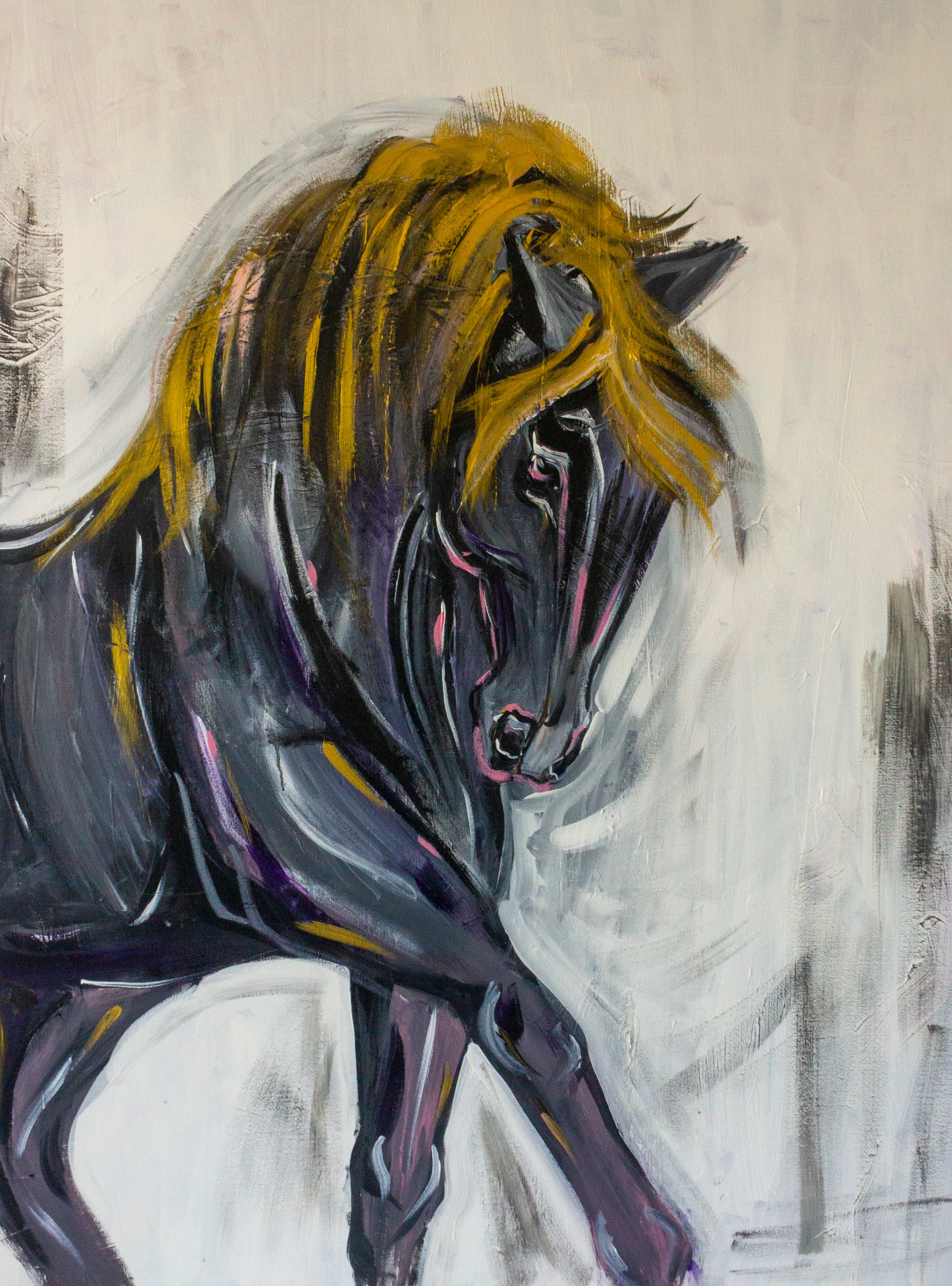 Vanessa Cuartas - "Winter Frolic" Acrylic on Canvas