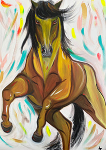 Vanessa Cuartas - "Golden Hour" Acrylic on Canvas