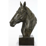 Load image into Gallery viewer, Horse Head Sculpture on Base
