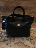 Load image into Gallery viewer, JET SETTER BAG - PATENT BLACK

