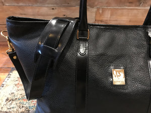 JET SETTER BAG - PATENT BLACK