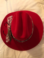 Load image into Gallery viewer, A Wild Horse Red Felt Hat
