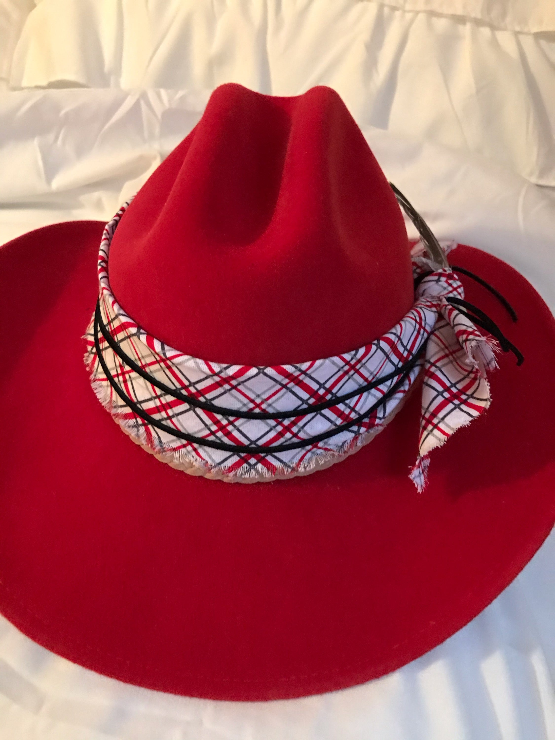 A Wild Horse Red Felt Hat