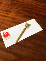 Load image into Gallery viewer, Fox Brass Letter Opener
