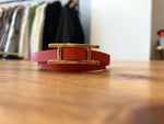 Load image into Gallery viewer, Leather &#39;Double Bar&#39; Bracelet
