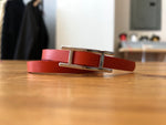 Load image into Gallery viewer, Leather &#39;Double Bar&#39; Bracelet
