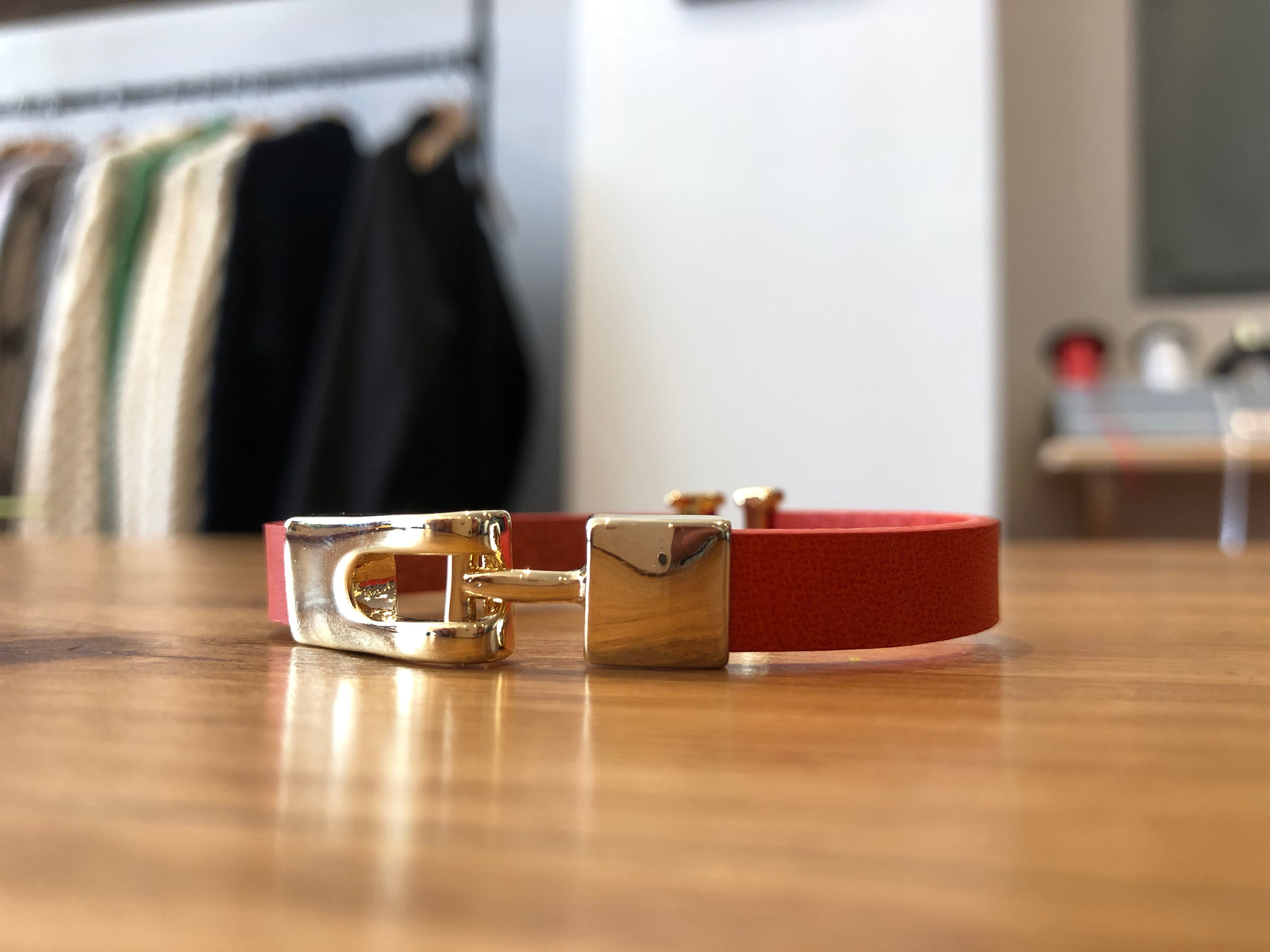 Leather 'Claspe' Bracelet