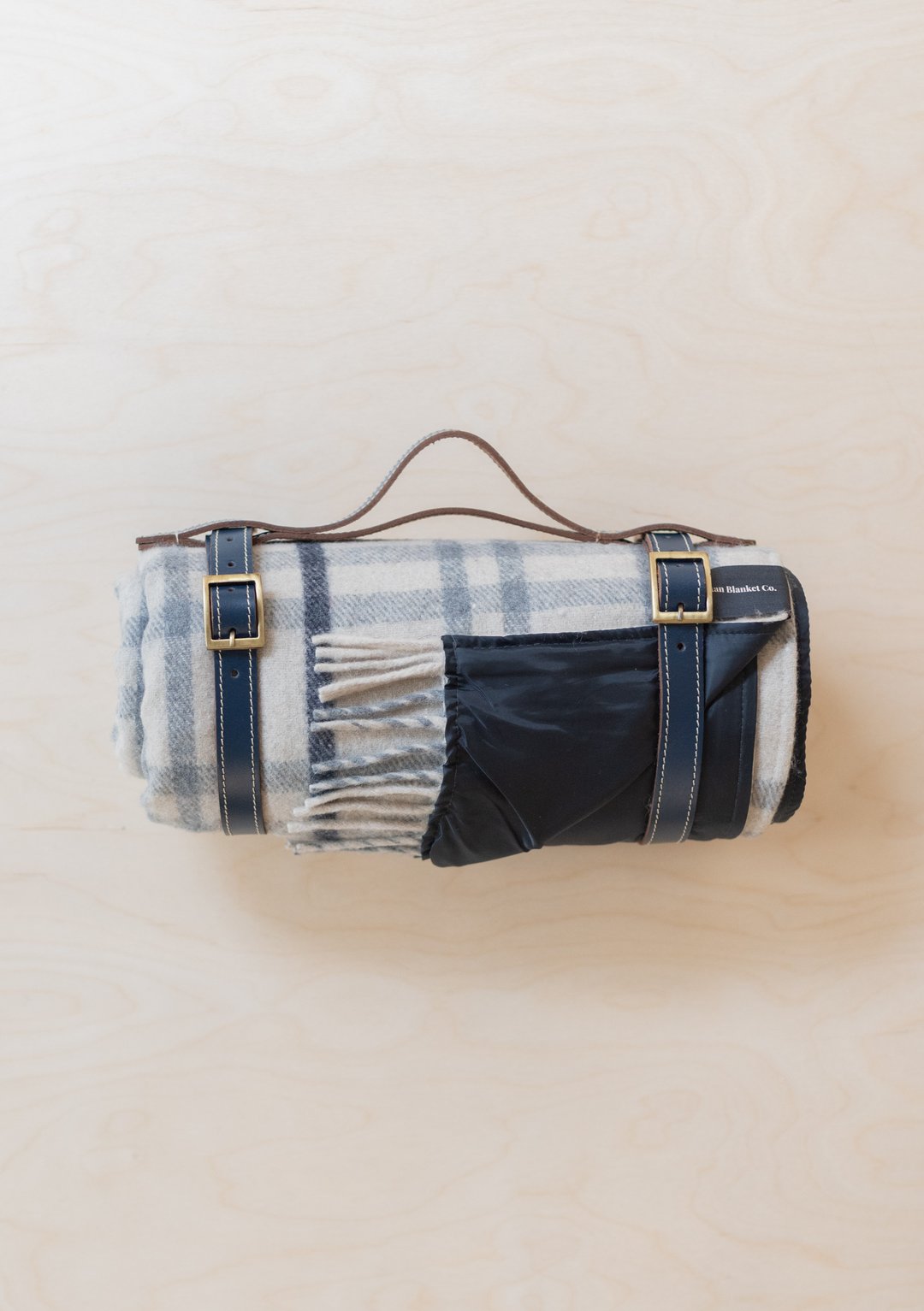 Recycled Wool Waterproof Picnic Blanket in Assorted Colours and Tartans