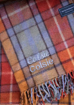 Load image into Gallery viewer, Recycled Wool Waterproof Picnic Blanket in Assorted Colours and Tartans and Leather Carrying Strap Set
