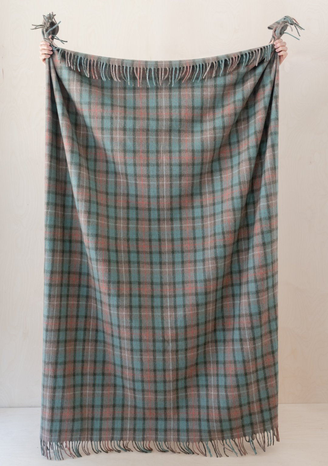 Recycled Wool Waterproof Picnic Blanket in Assorted Colours and Tartans
