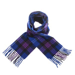 Load image into Gallery viewer, Tartan Lambswool Winter Scarf for Women Heritage of Scotland Blues Purples Buy in Canada at Red Scarf Equestrian
