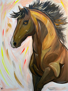 Vanessa Cuartas - "Treasure" Acrylic on Canvas