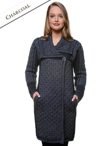 Women's: Merino Wool Single Button Coat (X4289)