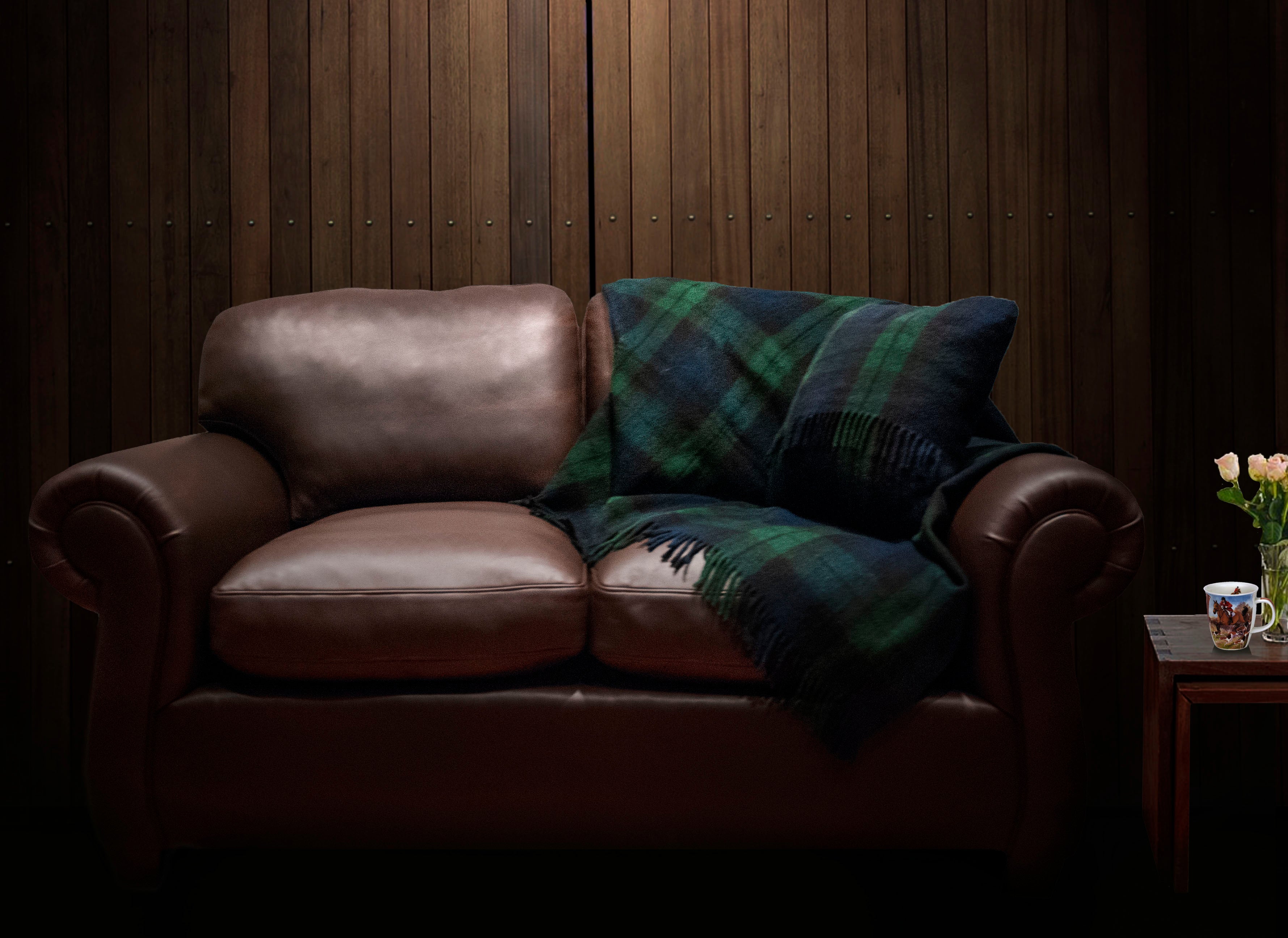 The Clydesdale: Leather Loveseat