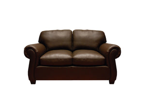 The Clydesdale: Leather Loveseat