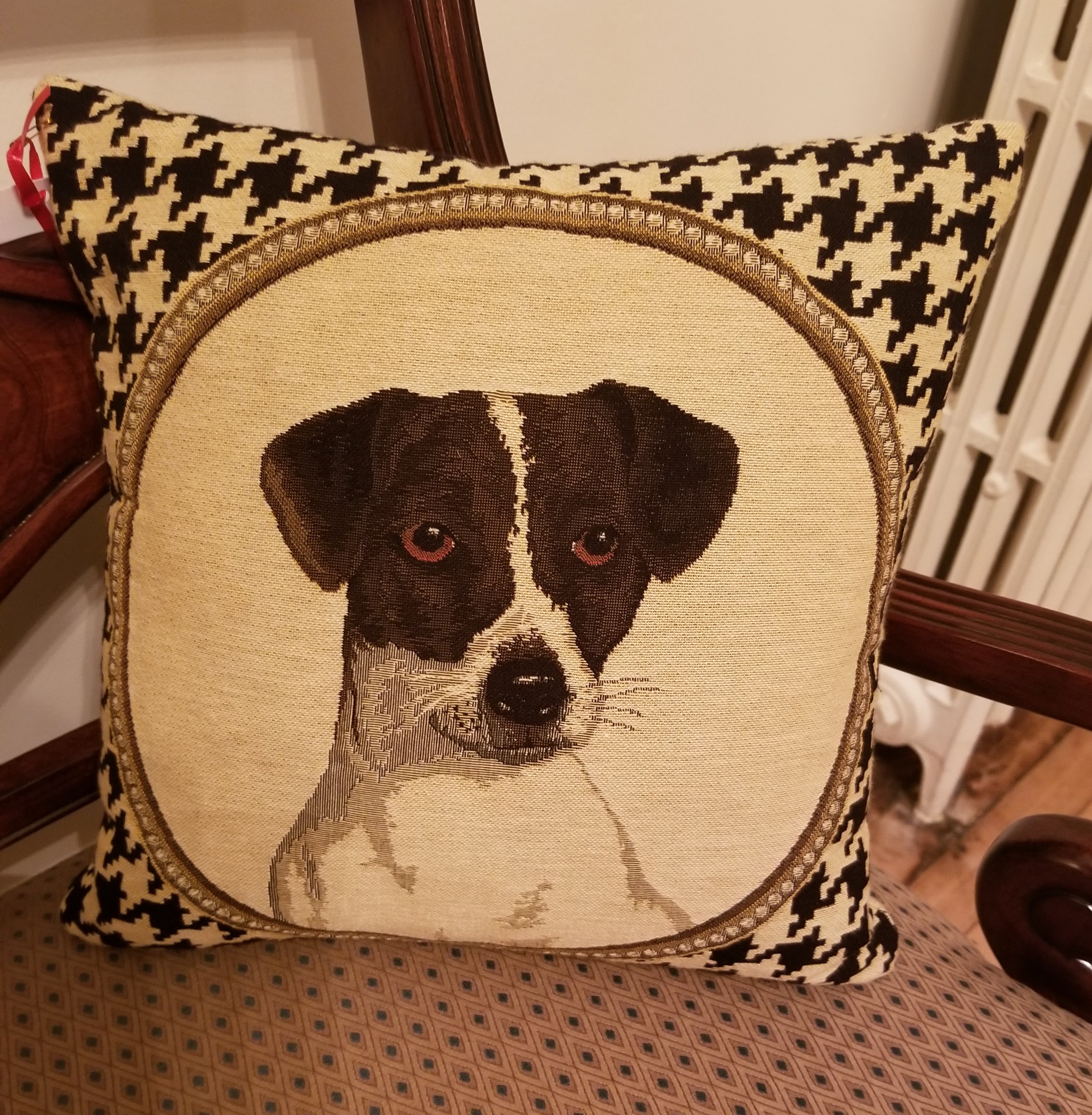 Houndstooth Dog Pillow