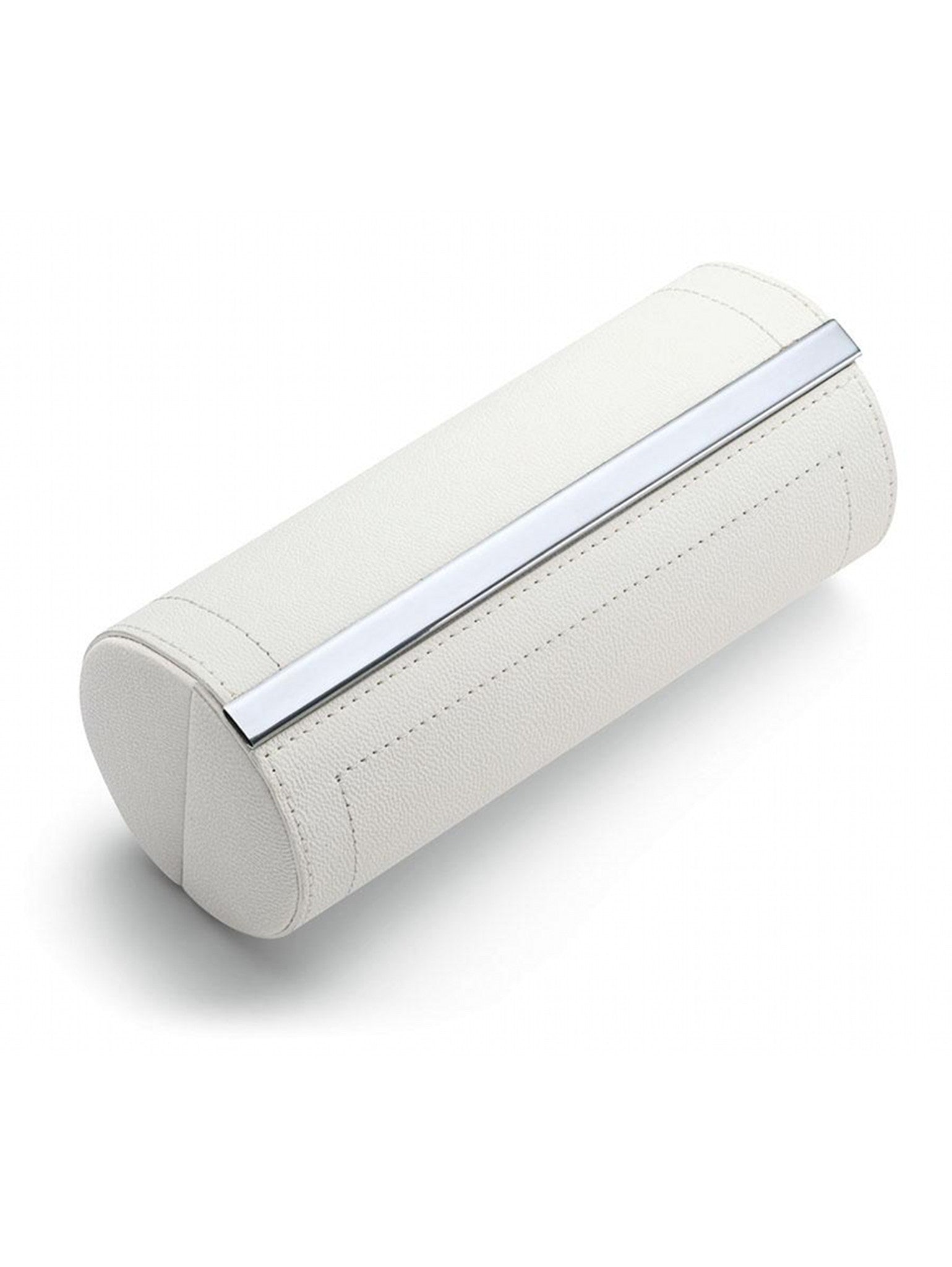 White Leather Make up Travel Box