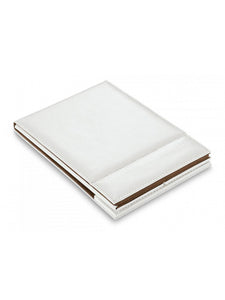 White Leather Folding Make-up Mirror