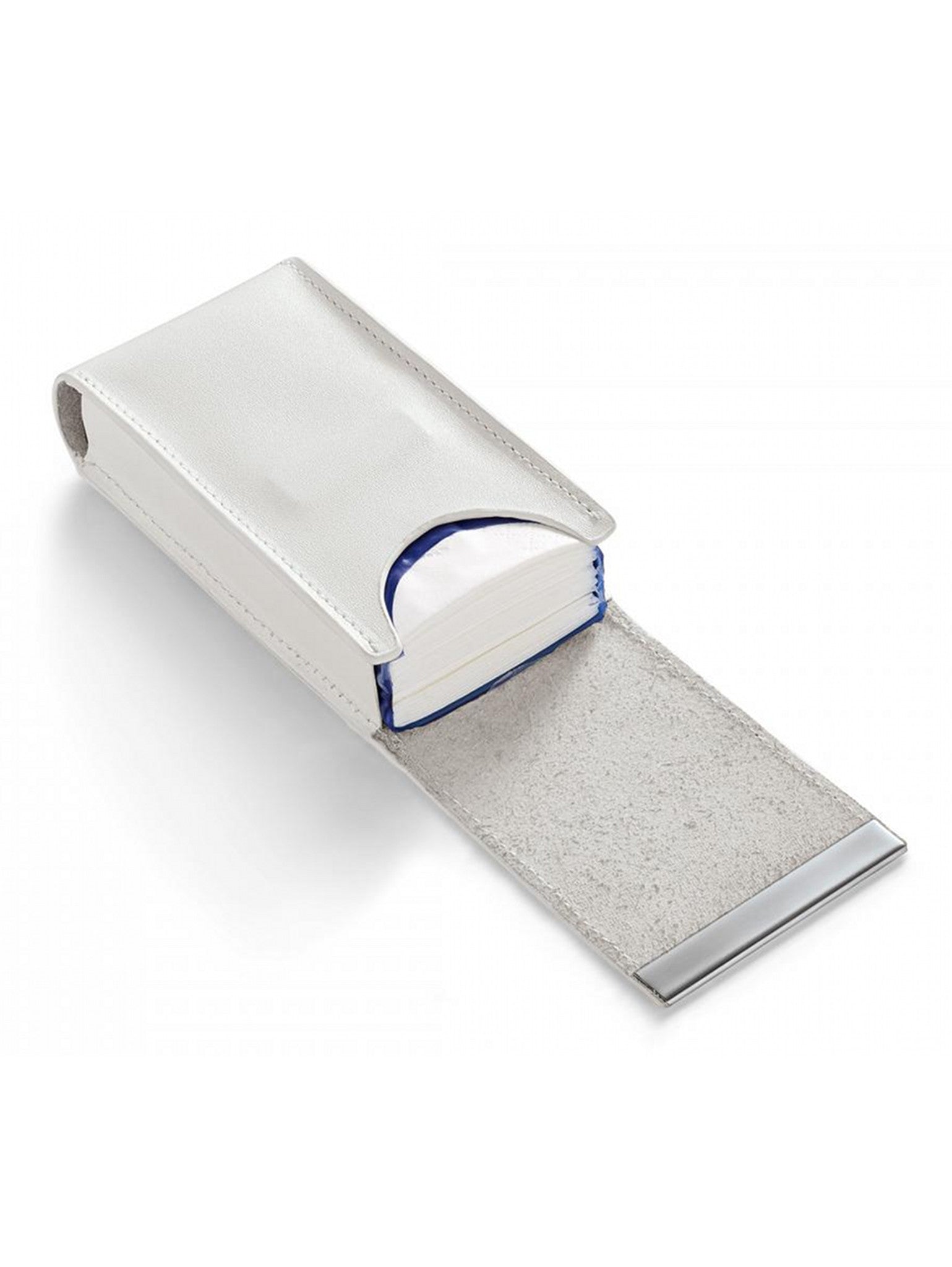 White Leather Tissue Case