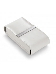 White Leather Tissue Case