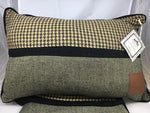 Load image into Gallery viewer, Downton Abbey Hunt Club Pillow Black &amp; Tan
