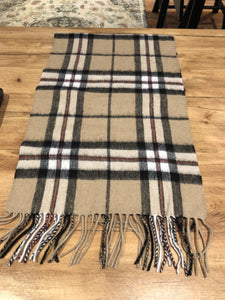 Tartan Lambswool Scarf - Thomson Camel