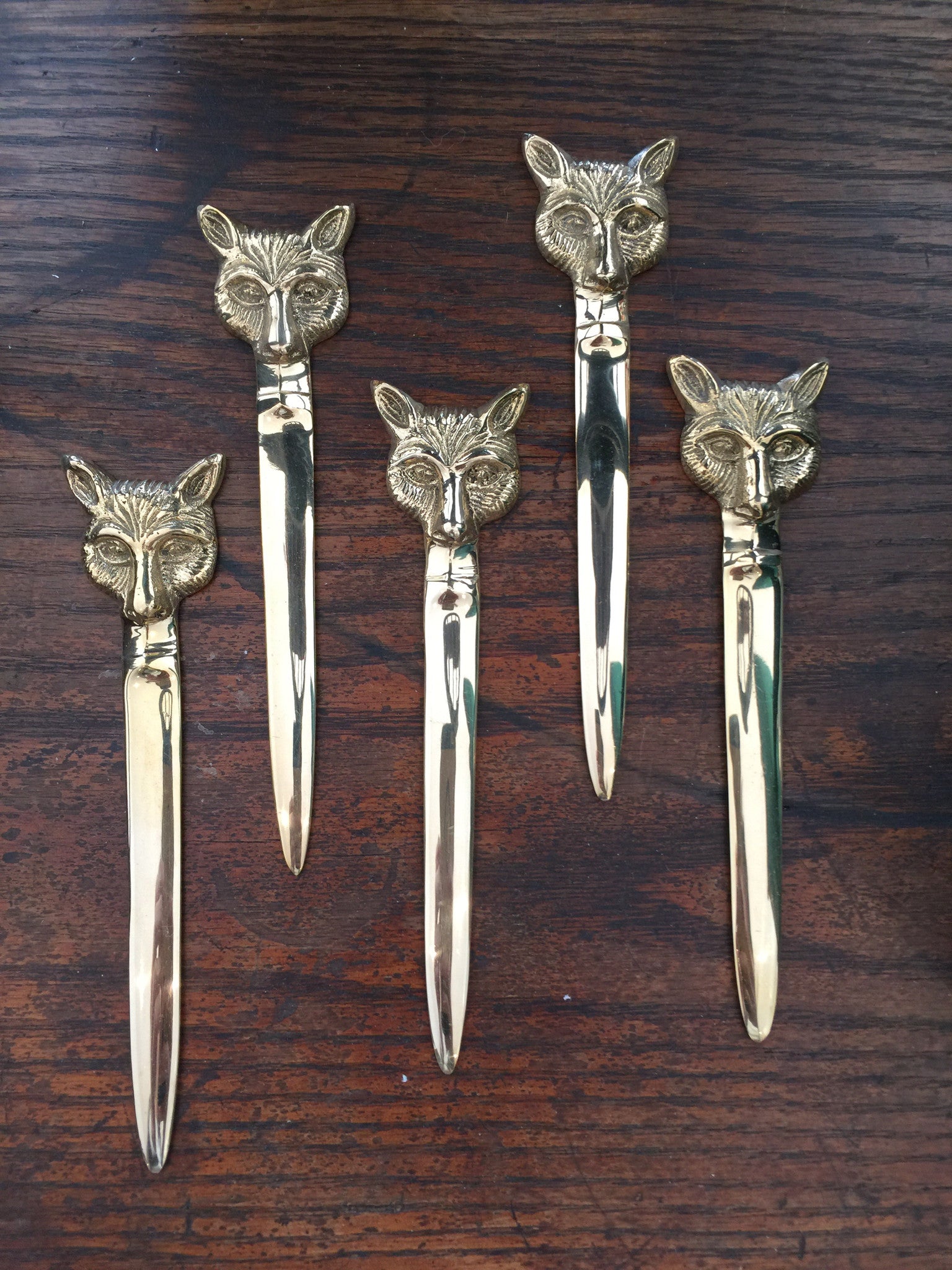 Fox Brass Letter Opener